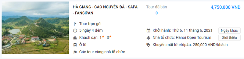 Tour Hà Giang - Cao nguyên đá - Sapa - Fansipan Tour Hà Giang - Cao nguyên đá - Sapa - Fansipan