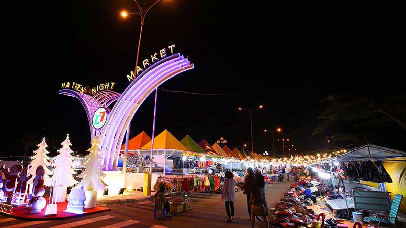 Chợ đêm Hà Tiên tấp nập Chợ đêm Hà Tiên tấp nập