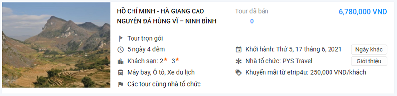 Tour Hồ Chí Minh - Hà Giang cao nguyên đá hùng vĩ - Ninh Bình Tour Hồ Chí Minh - Hà Giang cao nguyên đá hùng vĩ - Ninh Bình