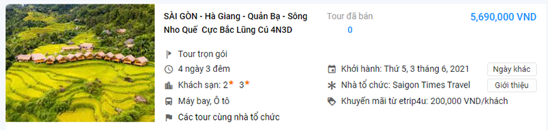 Sài Gòn - Hà Giang - Quản Bạ - Sông Nho Quế Cực Bắc Lũng Cú 4N3D Sài Gòn - Hà Giang - Quản Bạ - Sông Nho Quế Cực Bắc Lũng Cú 4N3D