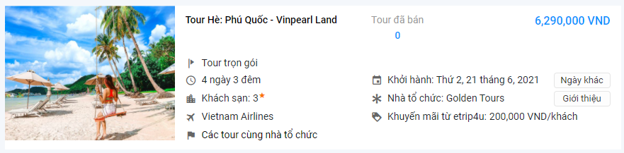 Tour Hè: Phú Quốc - Vinpearl LandTour Hè: Phú Quốc - Vinpearl Land