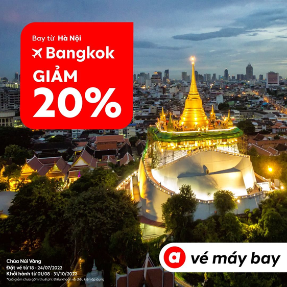 Ưu đ&atilde;i giảm đến 30% cho c&aacute;c đường bay thẳng Việt Nam - Th&aacute;i Lan