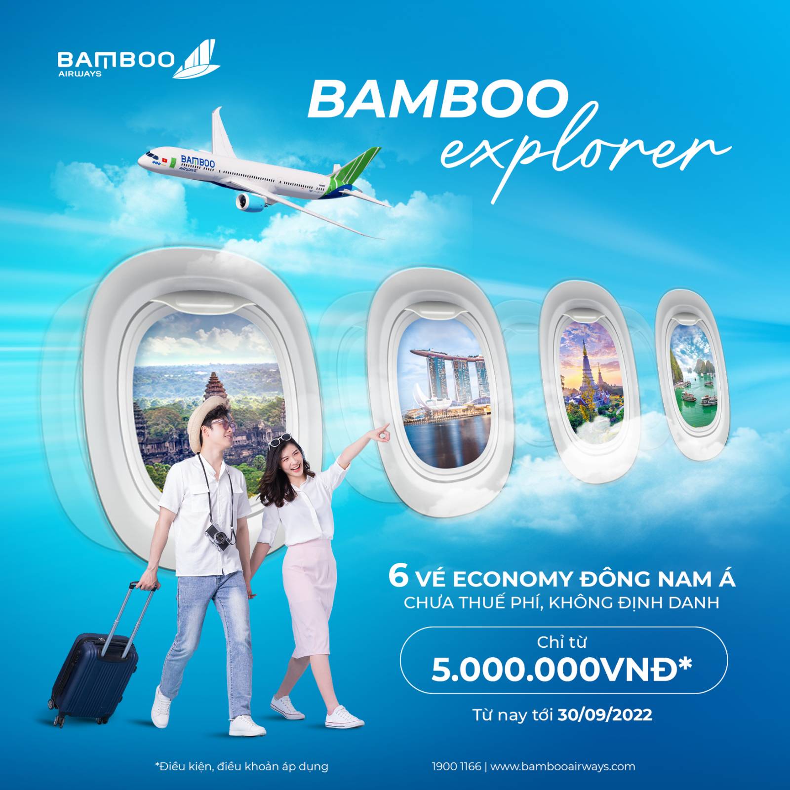 Mừng sinh nhật Bamboo - Rinh thẻ bay theo nh&oacute;m si&ecirc;u khủng