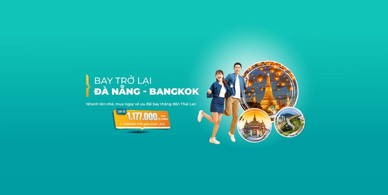 Vietnam Airlines - Bay Đà Nẵng - Bangkok với mức giá chỉ từ 1.177.000 VND Vietnam Airlines - Bay Đà Nẵng - Bangkok với mức giá chỉ từ 1.177.000 VND