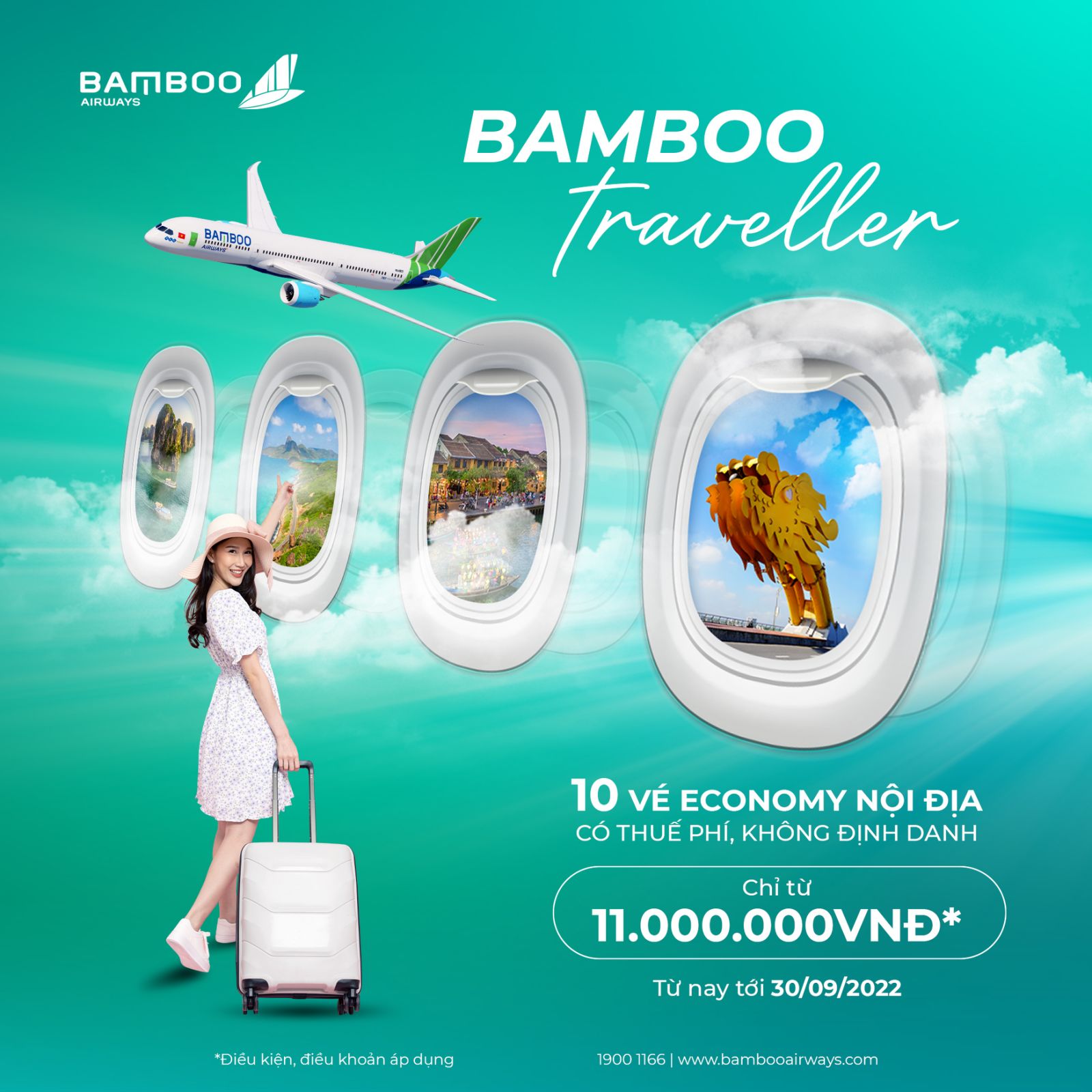Mừng sinh nhật Bamboo - Rinh thẻ bay theo nh&oacute;m si&ecirc;u khủng