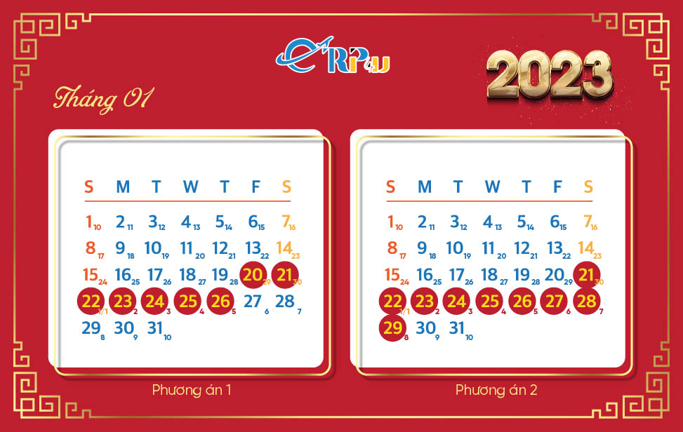 Lịch nghỉ Tết Nguy&ecirc;n Đ&aacute;n 2023 dự kiến