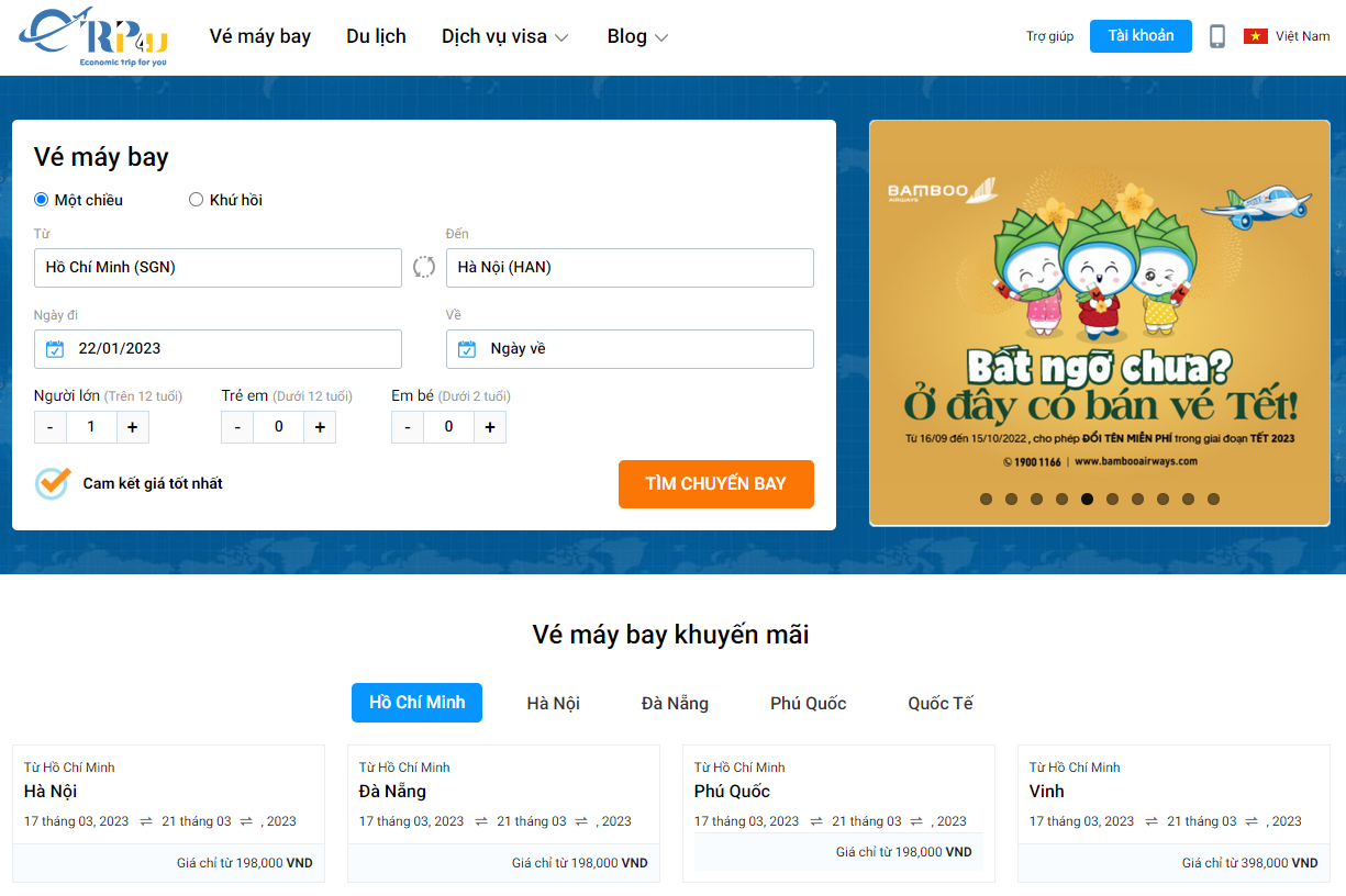 Đặt v&eacute; m&aacute;y bay Tết 2023 gi&aacute; rẻ tr&ecirc;n Vnbuy