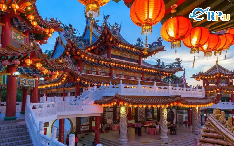 Kiến tr&uacute;c của ng&ocirc;i ch&ugrave;a kh&aacute; độc đ&aacute;o v&agrave; kh&aacute;c biệt