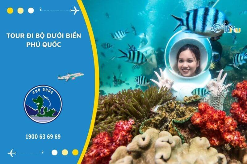 Tour đi bộ dưới biển Ph&uacute; Quốc