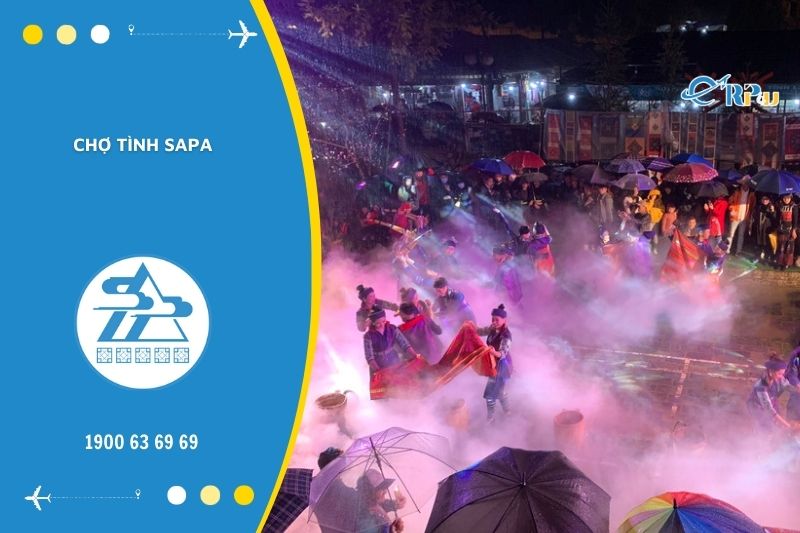 Chợ t&igrave;nh Sapa l&agrave; nơi lưu giữ nhiều gi&aacute; trị văn h&oacute;a của đồng b&agrave;o d&acirc;n tộc thiểu số