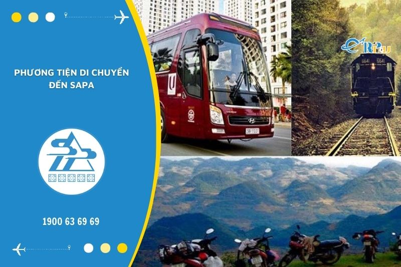 Du kh&aacute;ch c&oacute; thể di chuyển đến Sapa bằng nhiều phương tiện