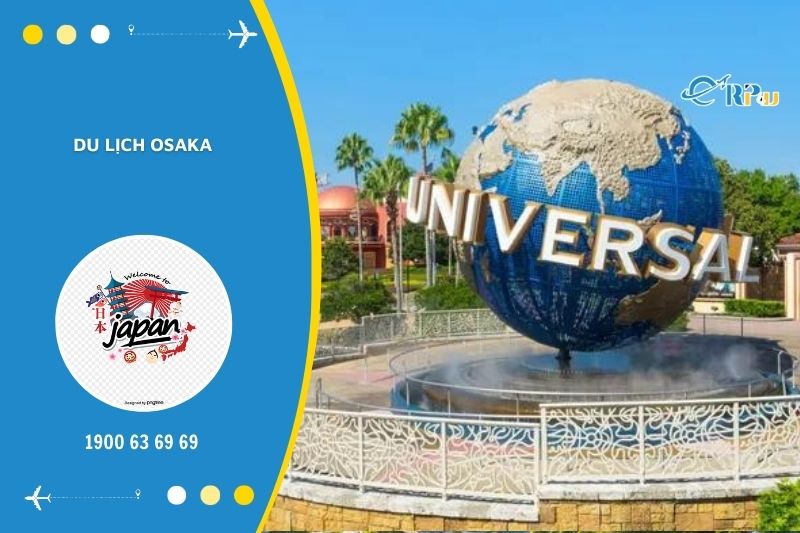 Tại Osaka c&oacute; nhiều khu vui chơi, mua sắm quy m&ocirc; lớn