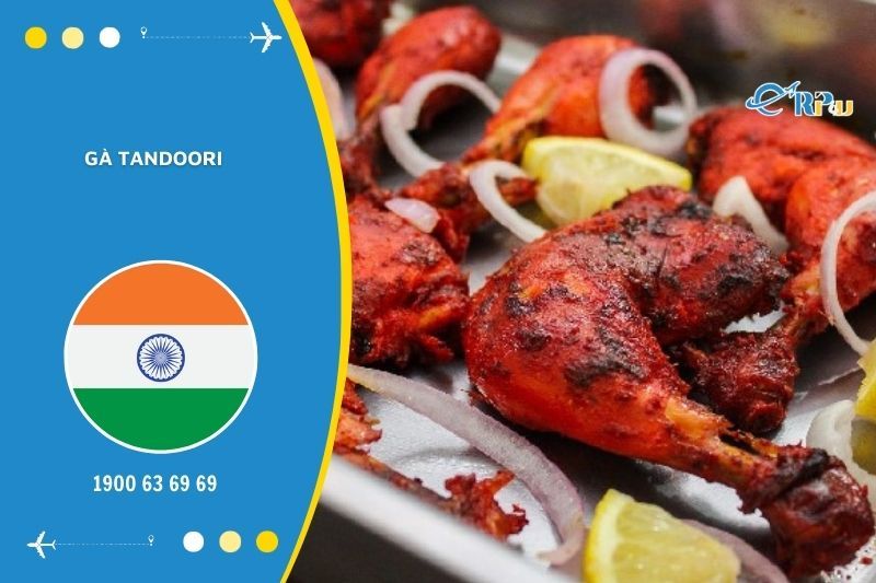 M&oacute;n g&agrave; Tandoori kh&ocirc;ng những gi&ograve;n thơm m&agrave; c&ograve;n si&ecirc;u b&eacute;o ngậy