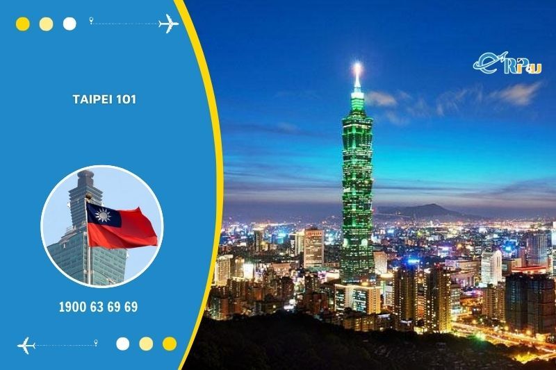 Taipei 101 l&agrave; điểm check in si&ecirc;u nổi tiếng ở Đ&agrave;i Loan