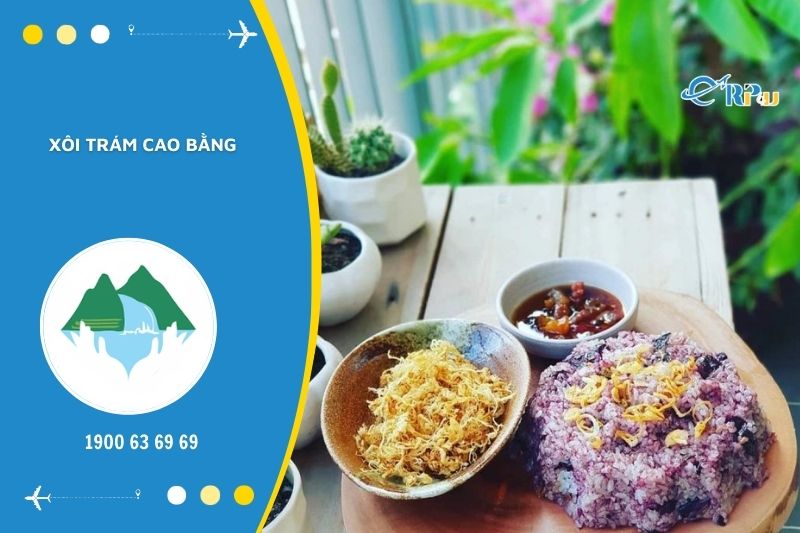 X&ocirc;i tr&aacute;m Cao Bằng c&oacute; vị b&ugrave;i v&agrave; m&agrave;u sắc bắt mắt