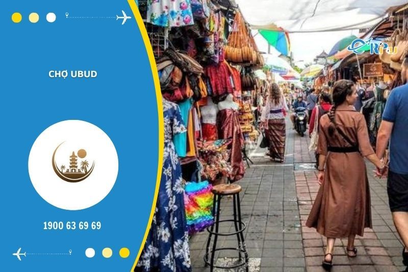 Khu chợ Ubud l&agrave; nơi b&aacute;n rất nhiều đồ thủ c&ocirc;ng mỹ nghệ xinh xắn