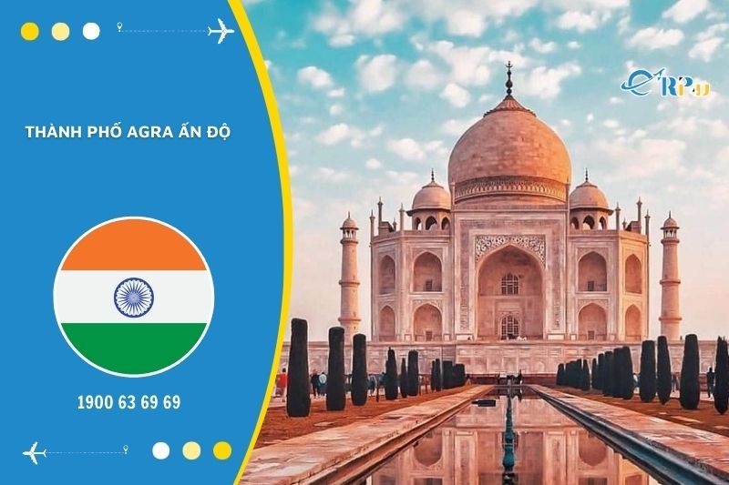 Đền Taj Mahal l&agrave; điểm tham quan nổi tiếng nhất tại Agra