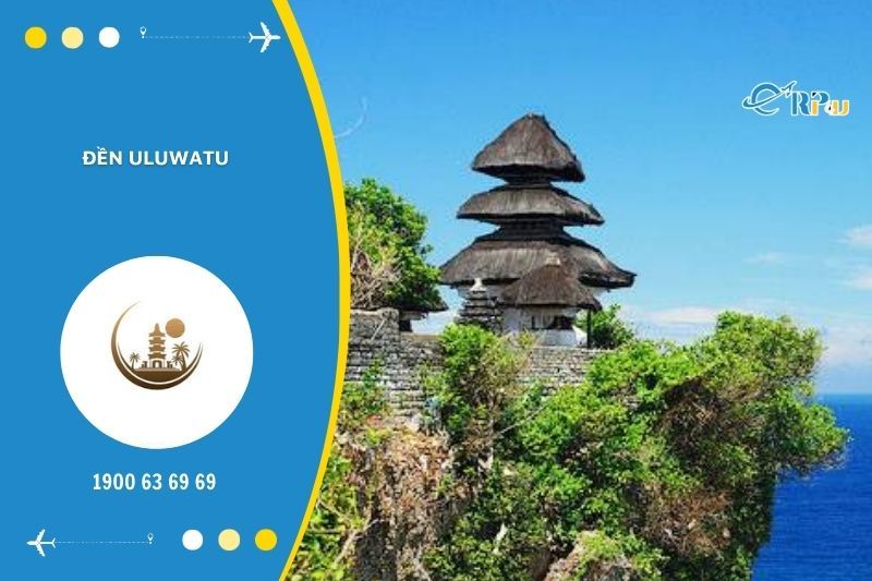 Ng&ocirc;i đền Uluwatu sở hữu vẻ đẹp n&ecirc;n thơ v&agrave; kh&ocirc;ng k&eacute;m phần b&iacute; ẩn