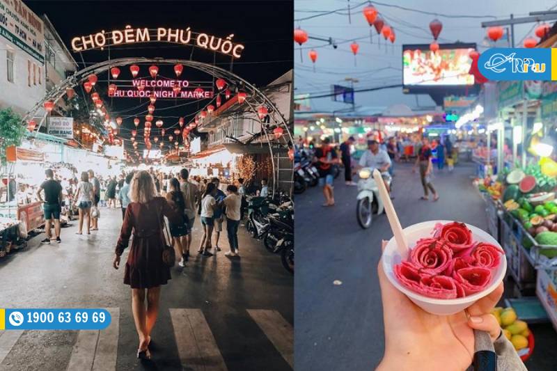 Review chợ đ&ecirc;m Ph&uacute; Quốc - Thi&ecirc;n đường ẩm thực ở Đảo Ngọc