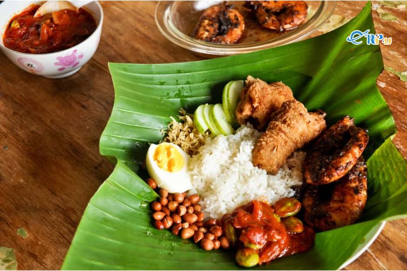 Cơm l&aacute; chuối Malaysia