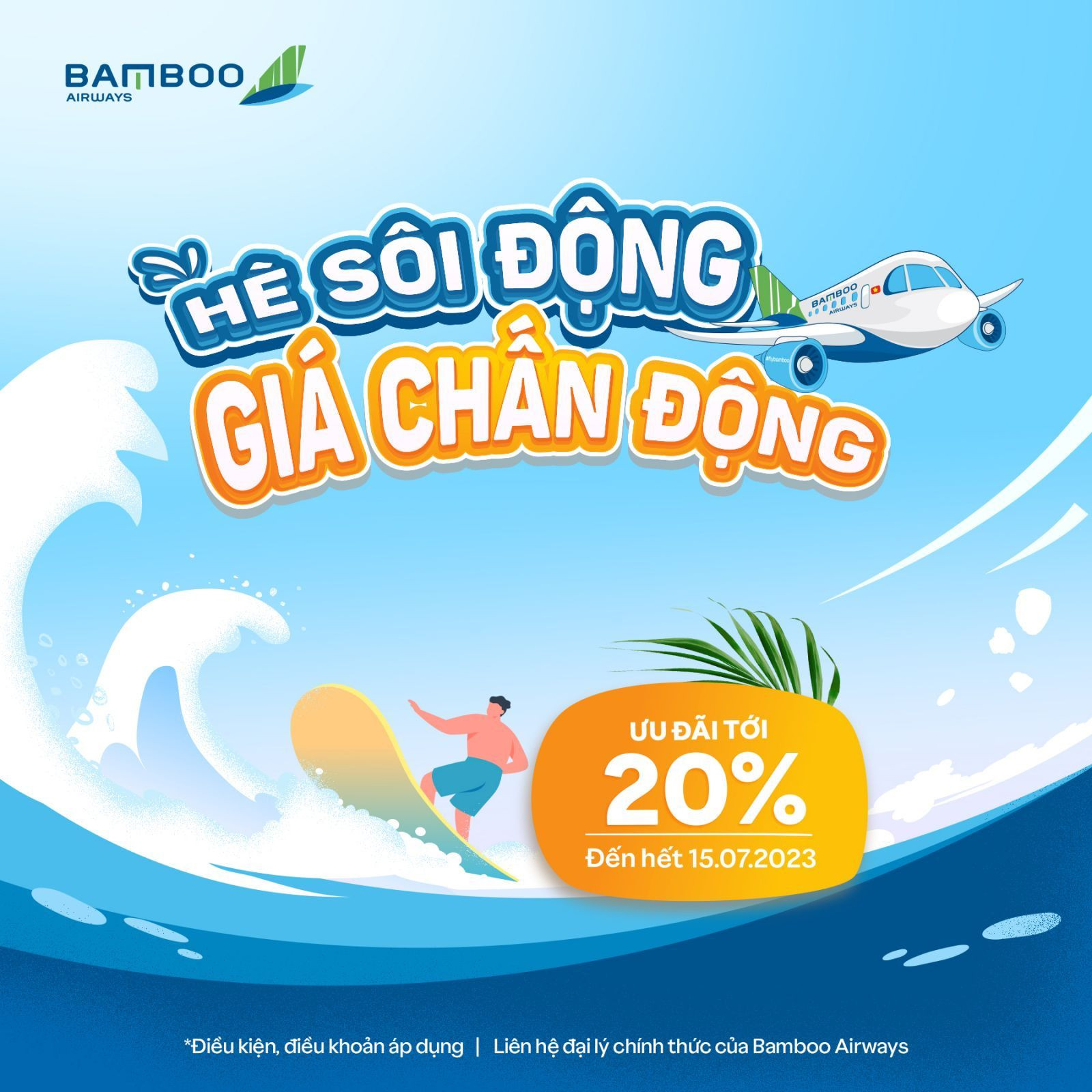 v&eacute; m&aacute;y bay bamboo giảm 20%