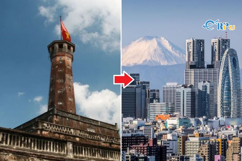 Chặng H&agrave; Nội - Tokyo