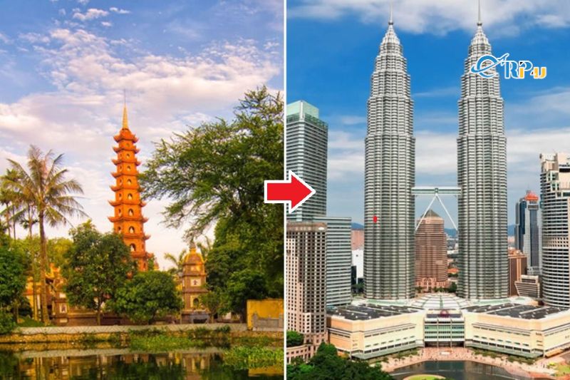 Chặng bay H&agrave; Nội - Kuala Lumpur 