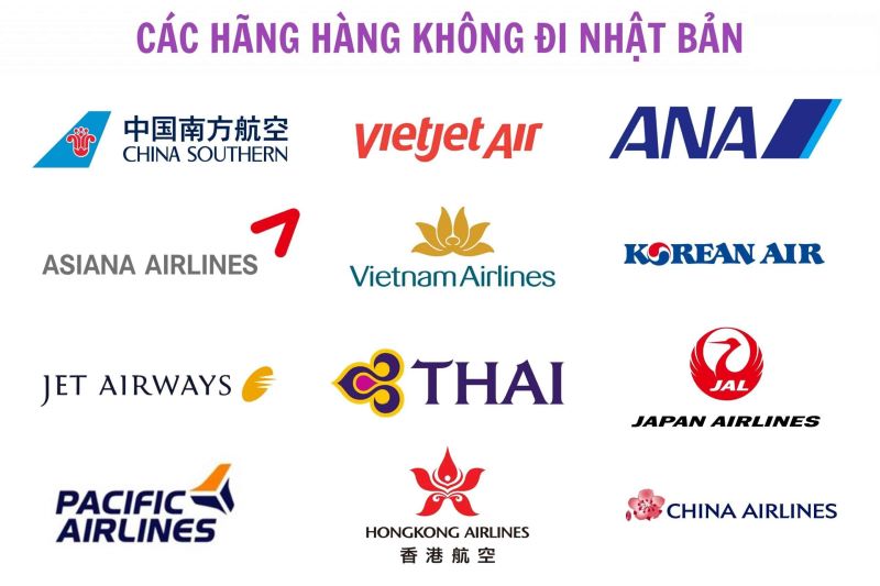 Những h&atilde;ng h&agrave;ng kh&ocirc;ng khai th&aacute;c đường bay tới Nhật