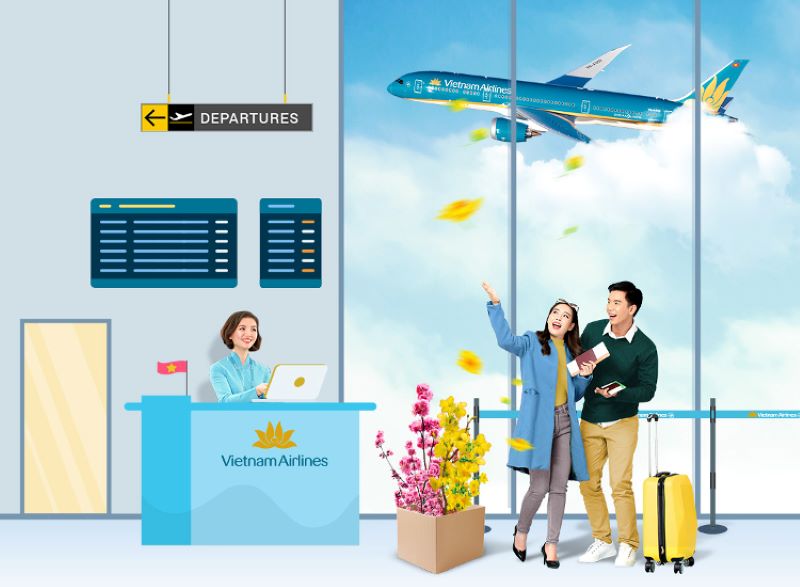 Thời điểm n&agrave;o n&ecirc;n mua v&eacute; m&aacute;y bay tết 2024 h&atilde;ng Vietnam Airlines