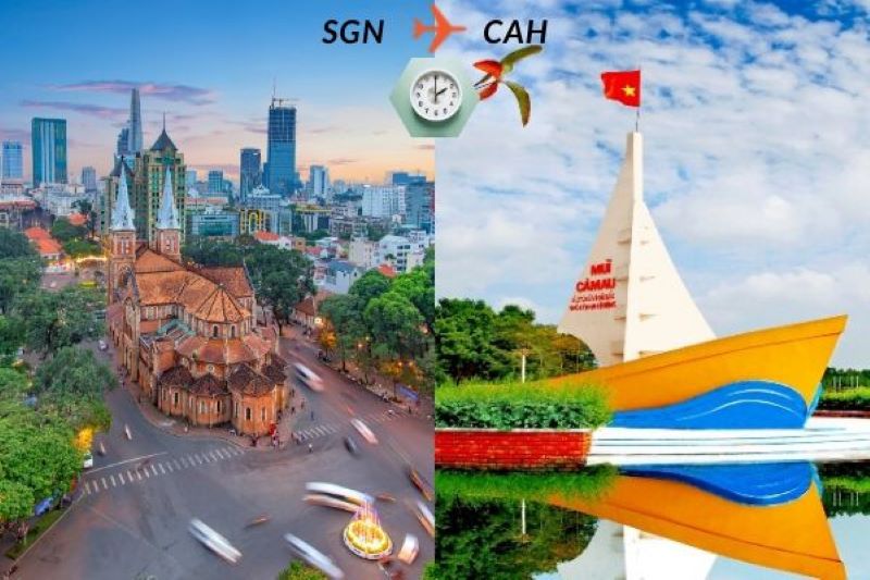 Thời gian bay đến C&agrave; Mau hết bao l&acirc;u?