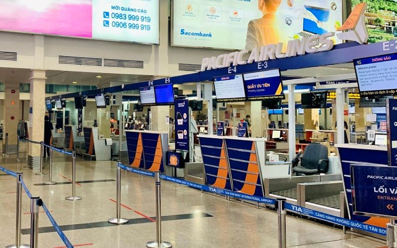 Quầy làm thủ tục Pacific Airlines Quầy làm thủ tục Pacific Airlines
