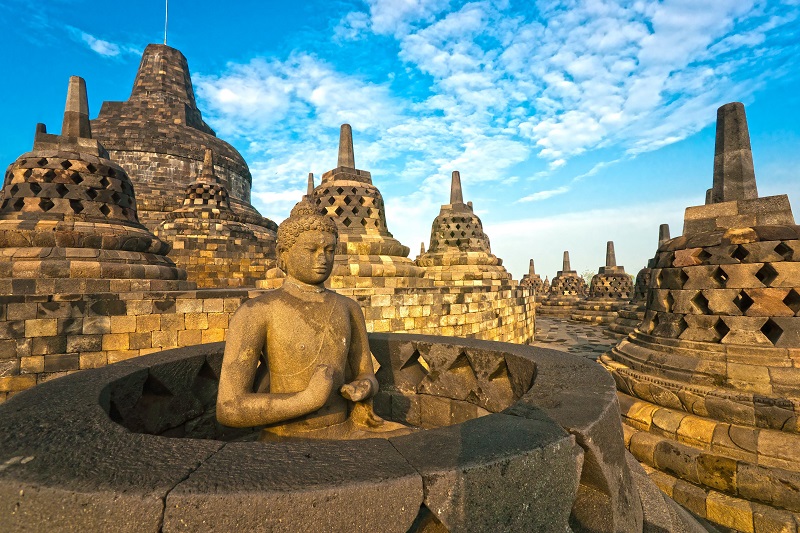 Đền Borobudur - Ng&ocirc;i đền Phật gi&aacute;o lớn nhất thế giới