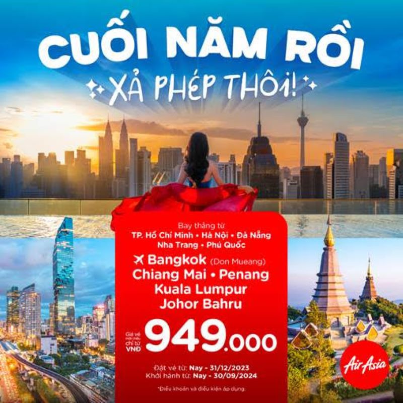 Ưu đ&atilde;i mới nhất từ Airasia