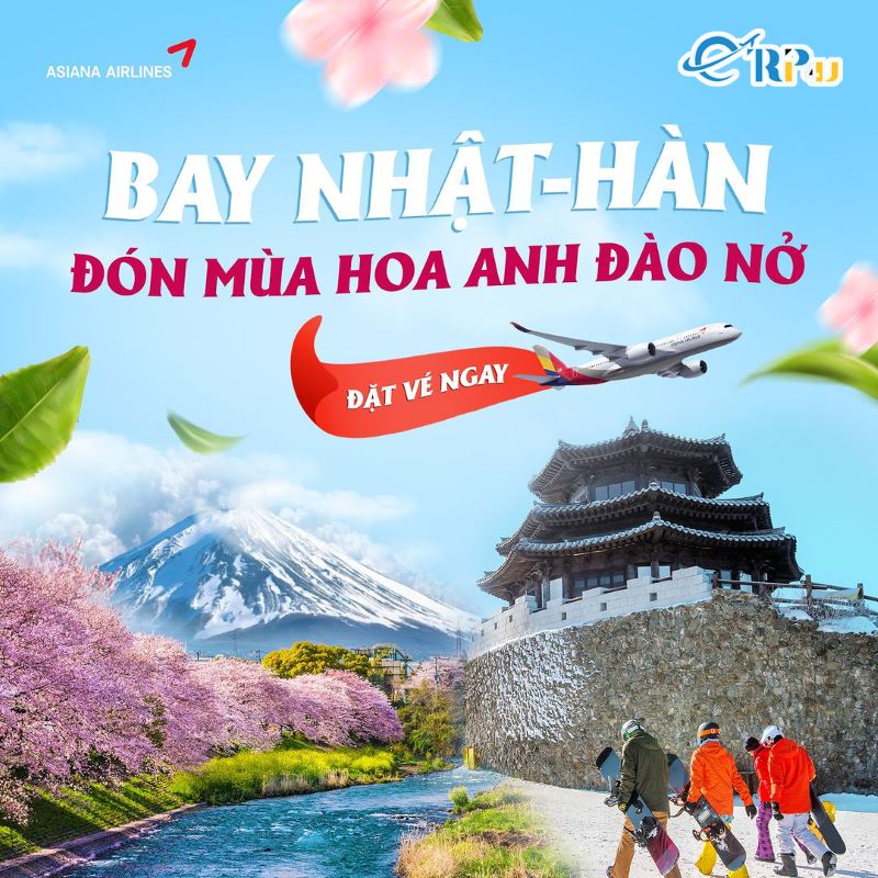Asiana Airlines: Vivu Hàn Quốc - Nhật Bản - Hoa Kỳ, với ưu đãi giảm tới 10% Asiana Airlines: Vivu Hàn Quốc - Nhật Bản - Hoa Kỳ, với ưu đãi giảm tới 10%