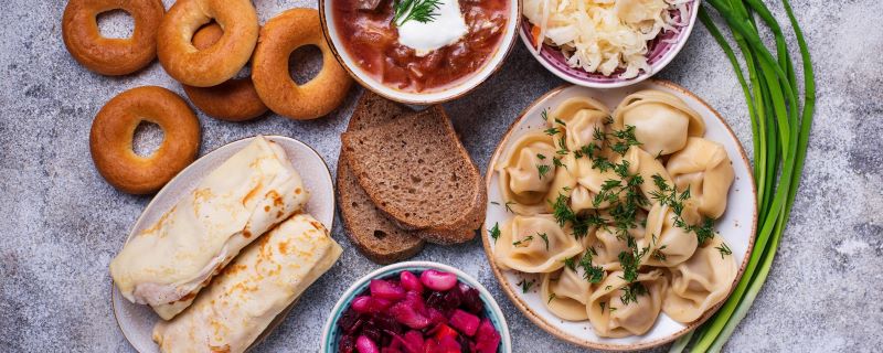 Ẩm thực Moscow v&agrave; những m&oacute;n ngon kh&oacute; cưỡng