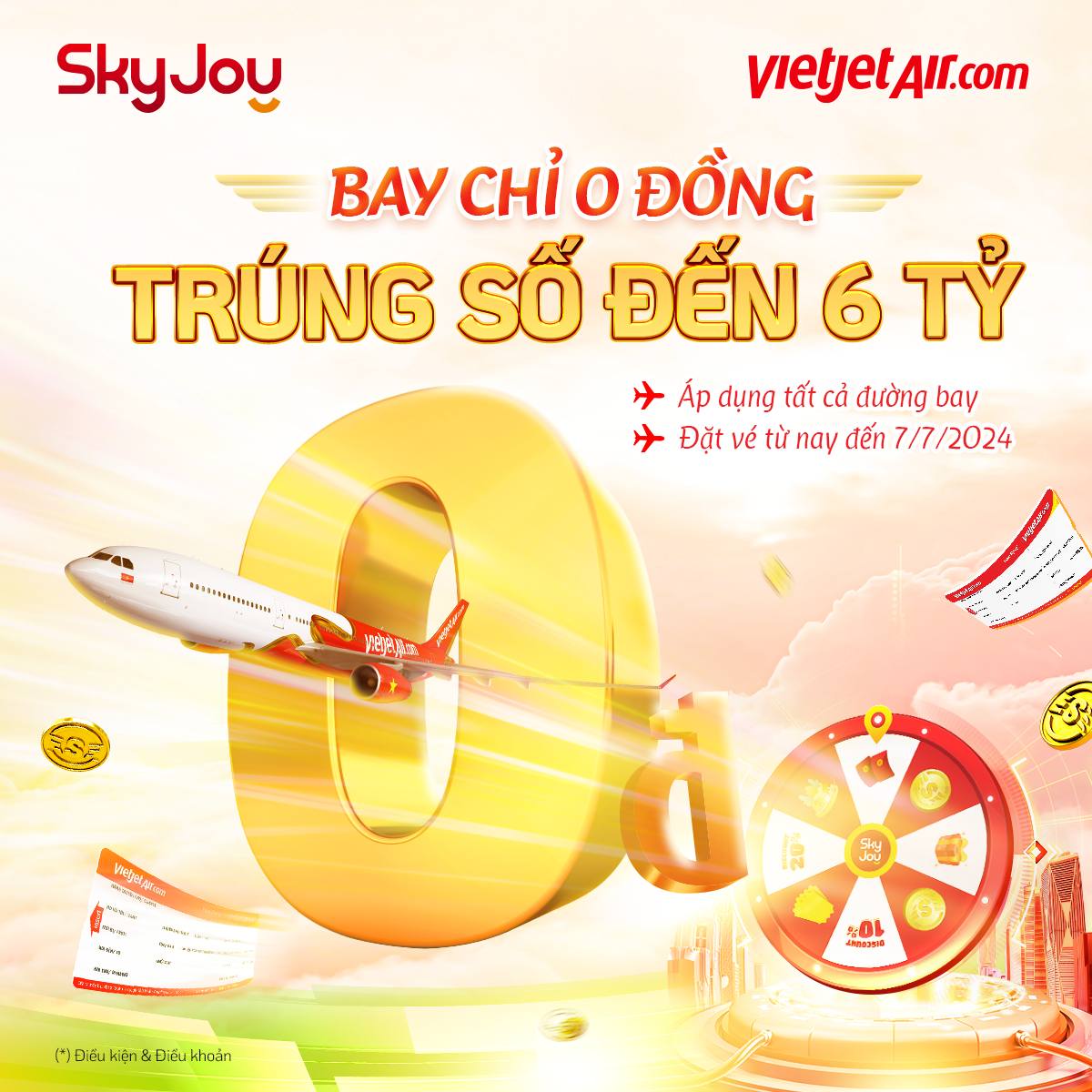 VietJet: Khuyến mãi chào đón ngày đôi 07/07 VietJet: Khuyến mãi chào đón ngày đôi 07/07