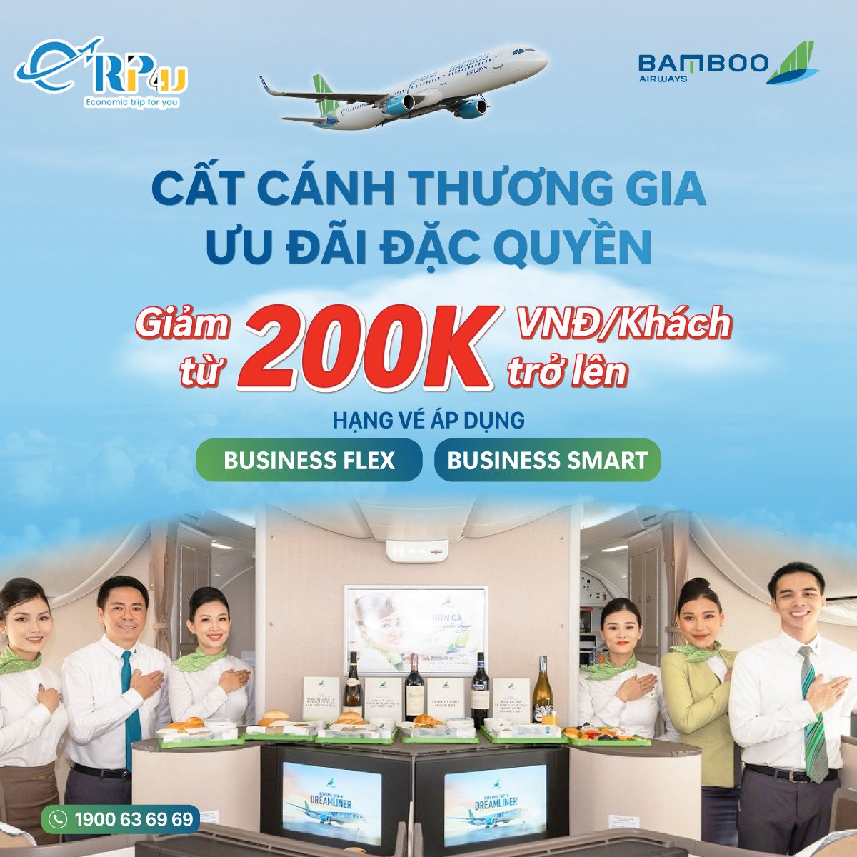 Bamboo Airways: Cất cánh thương gia, ưu đãi đặc quyền Bamboo Airways: Cất cánh thương gia, ưu đãi đặc quyền
