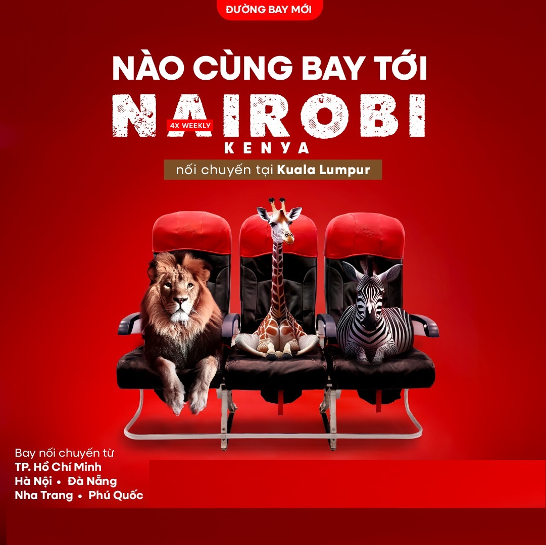 Khuyến mãi 20% đường bay từ Việt Nam đến Nairobi, Kenya Khuyến mãi 20% đường bay từ Việt Nam đến Nairobi, Kenya