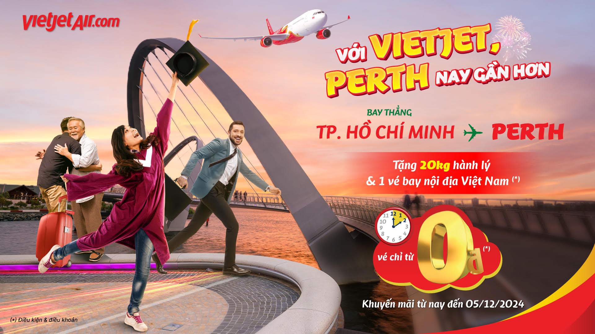 VietJet: Chương tr&igrave;nh khuyến m&atilde;i kh&aacute;m ph&aacute; Việt Nam từ Perth