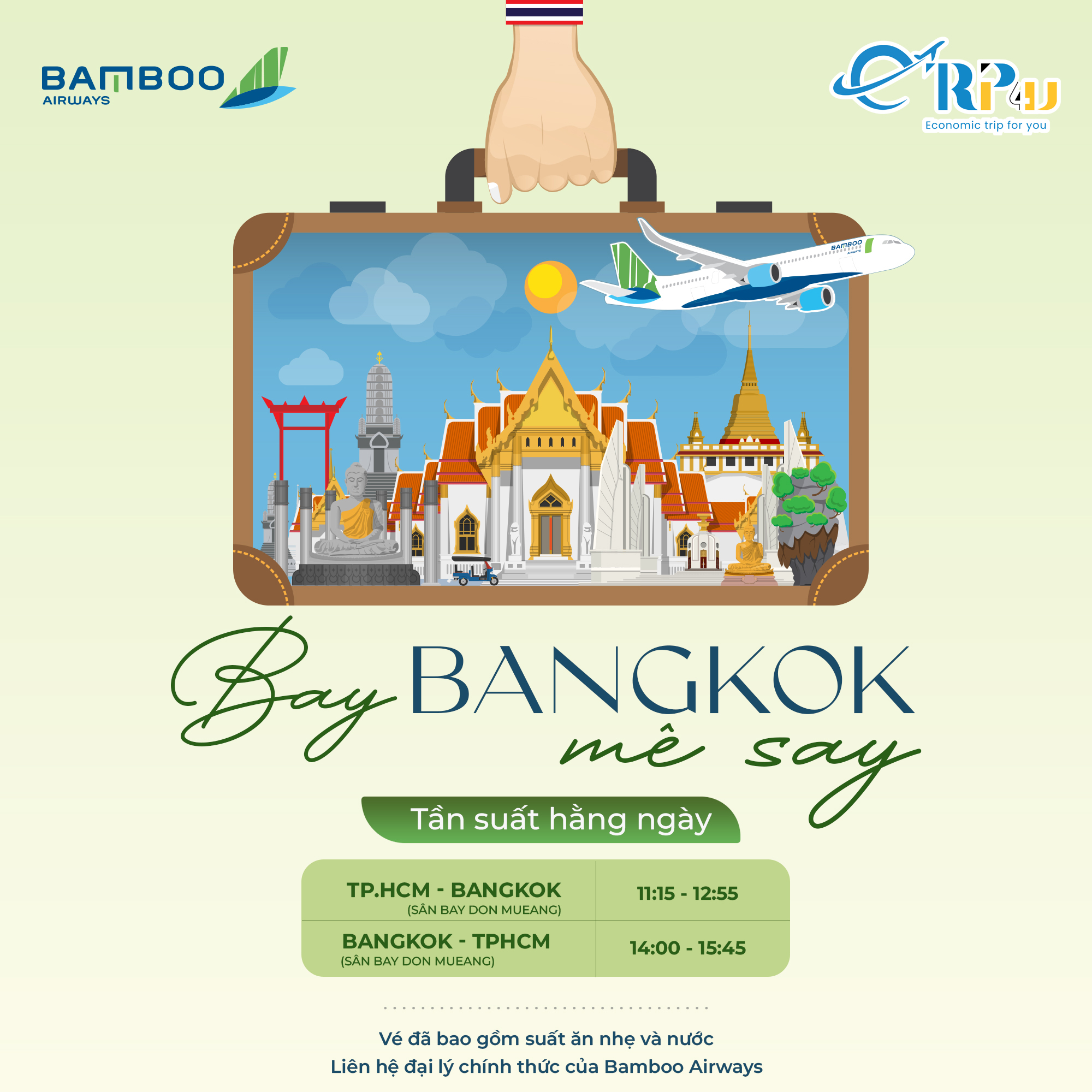 Bamboo Airways: Cập nhập lịch bay mới nhất tới Bangkok Bamboo Airways: Cập nhập lịch bay mới nhất tới Bangkok