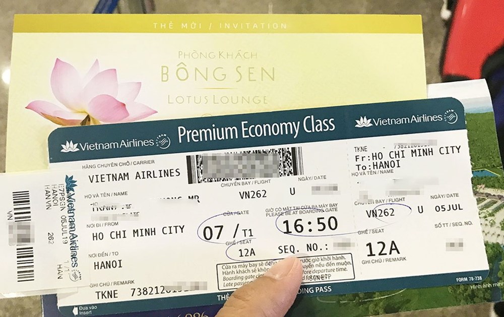 Các ký hiệu thường gặp trên vé máy bay Các ký hiệu thường gặp trên vé máy bay