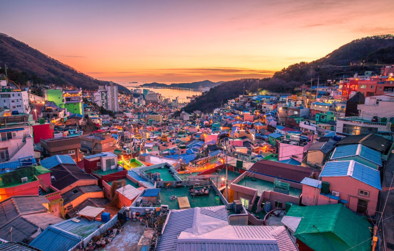 Làng văn hóa GamCheon mùa thu Làng văn hóa GamCheon mùa thu