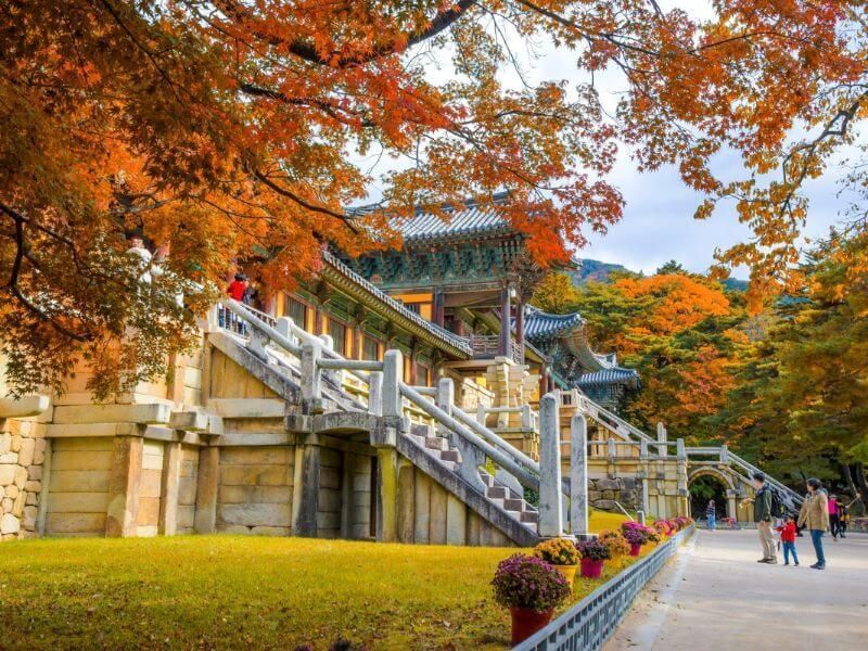 Chùa Haedong Yonggungsa mùa thu Chùa Haedong Yonggungsa mùa thu