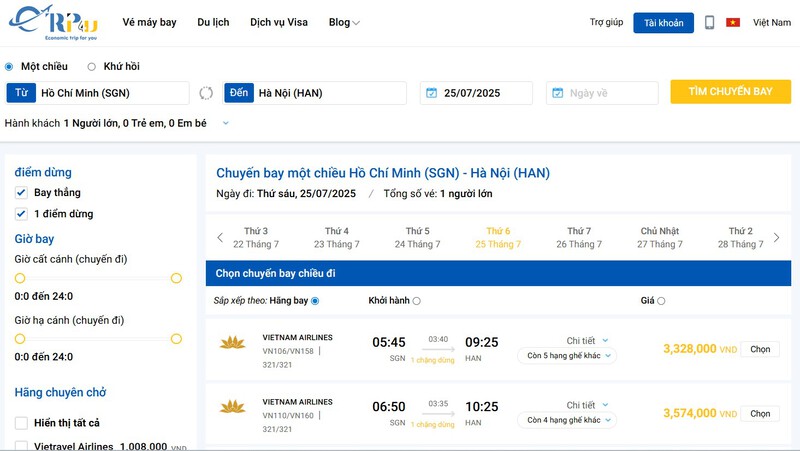 Đặt vé máy bay Vietnam Airlines ưu đãi tại Vnbuy Đặt vé máy bay Vietnam Airlines ưu đãi tại Vnbuy