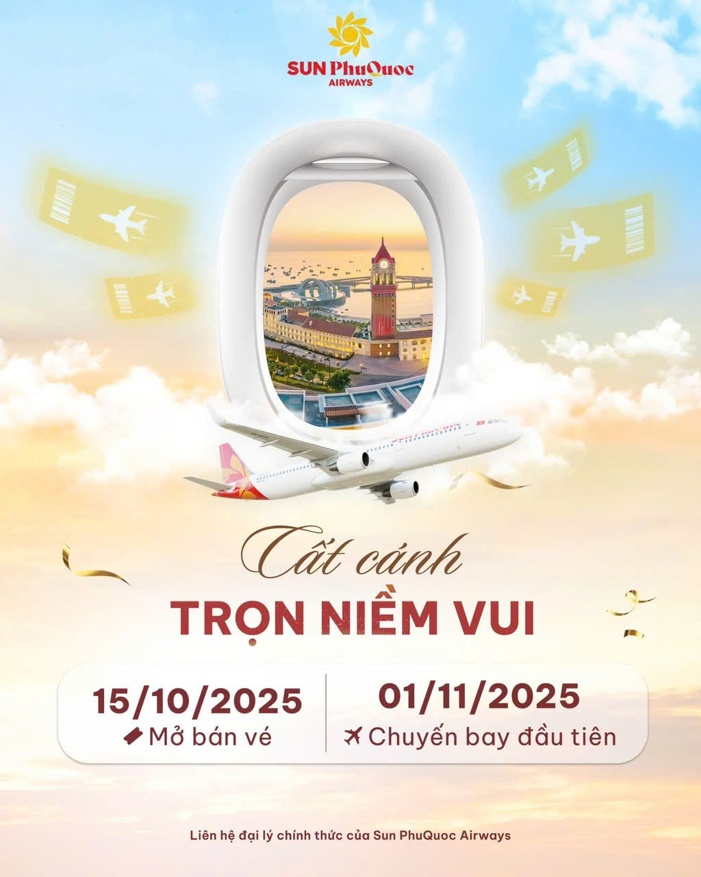 Sun PhuQuoc Airways ch&iacute;nh thức mở b&aacute;n v&eacute; v&agrave; khai th&aacute;c chuyến bay đầu ti&ecirc;n