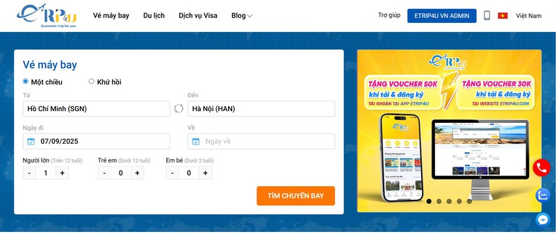 Đặt vé máy bay nội địa nhanh chóng, dễ dàng tại Vnbuy Đặt vé máy bay nội địa nhanh chóng, dễ dàng tại Vnbuy