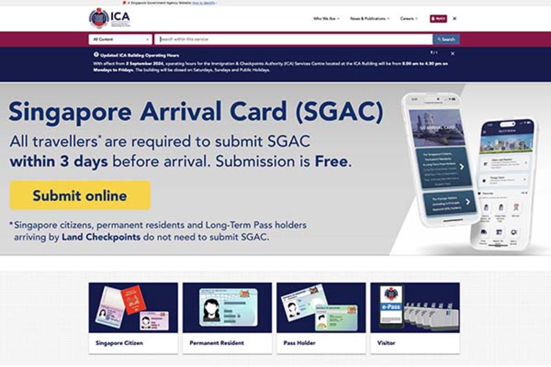 Khai báo SG Arrival Card trước khi nhập cảnh Singapore Khai báo SG Arrival Card trước khi nhập cảnh Singapore