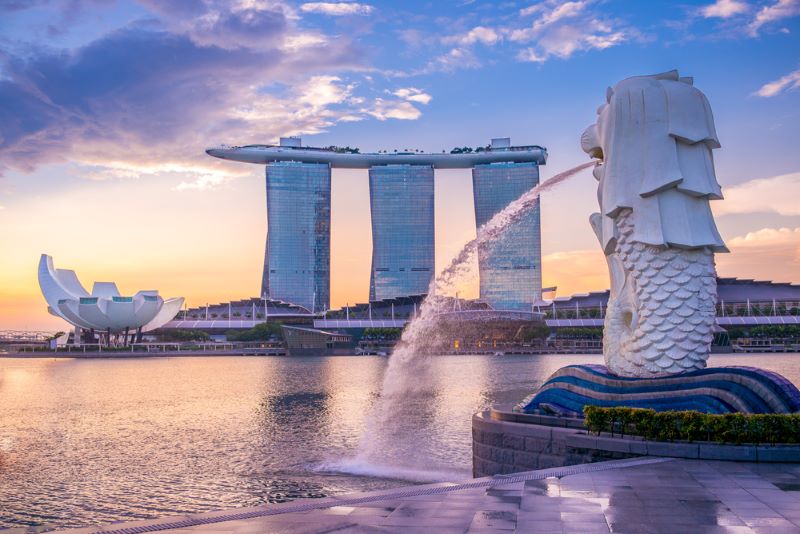 Sư tử biển - biểu tượng tiêu biểu của Singapore Sư tử biển - biểu tượng tiêu biểu của Singapore