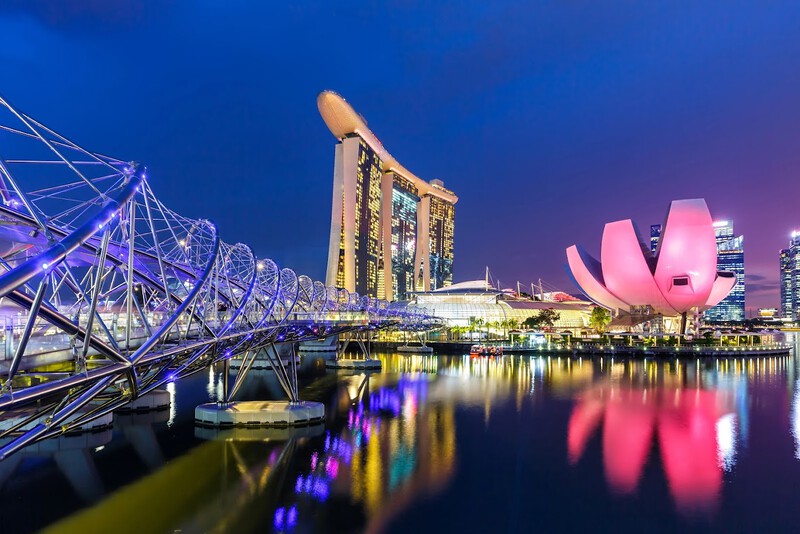 Cầu Helix ở vịnh Marina Cầu Helix ở vịnh Marina