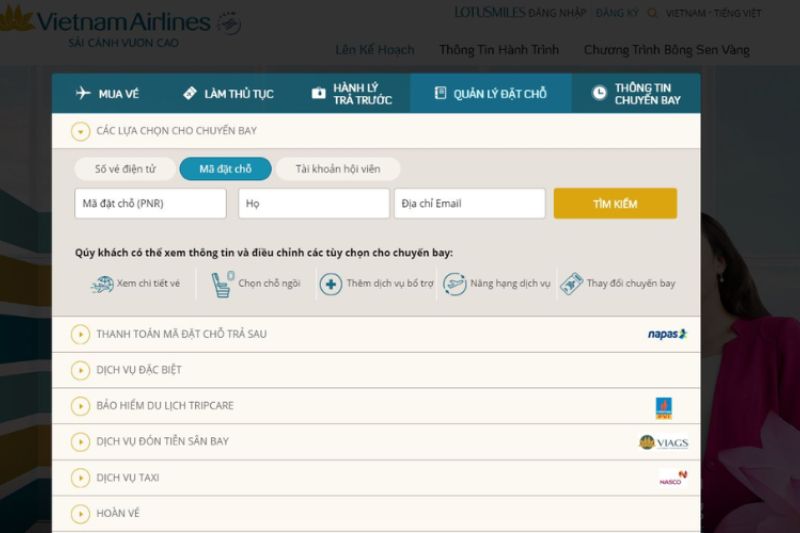 Tra cứu trực tuyến qua website